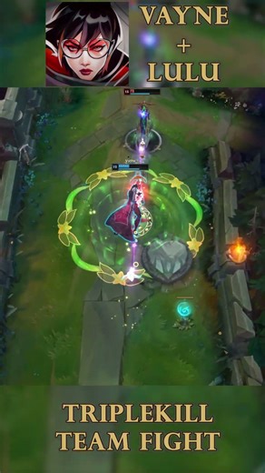 VAYNE TRIPLE GOES GIANT — LULU ULT INTO SENSATIONAL TRIPLE KILL | League of Legends #LoL #Shorts