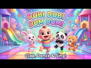 Dubi Dubi Dum Dum Song 🎵 | Clap, Dance & Sing with Cute Animals | Fun Kids Song | #dudidudidam