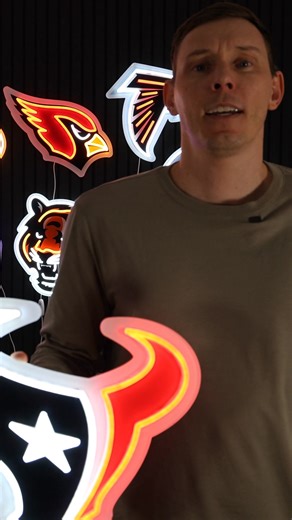 Official NFL LED neon signs. Made in Colorado, USA. Premium build. Clean glow. Built for real fans! | Saturday