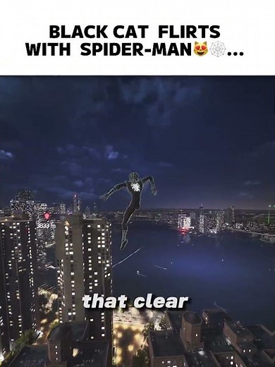 Black Cat Flirts with Spider-Man...😳😻#spiderman