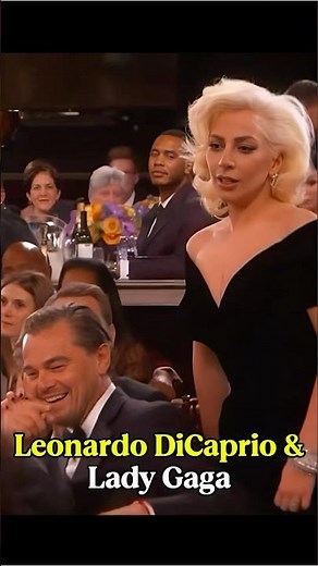 Leonardo DiCaprio’s Priceless Reaction to Lady Gaga #leonardodicaprio #ladygaga #katewinslet