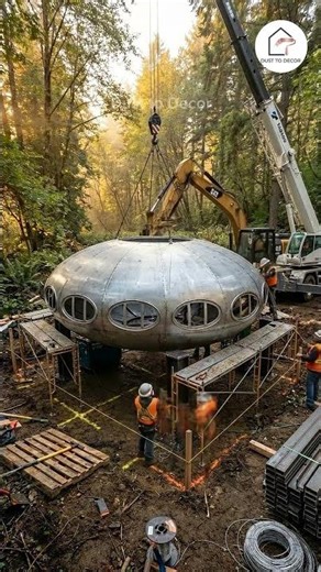 Muddy Forest to FUTURISTIC Alien UFO Home 😱 #shorts #renovation #beforeandafter