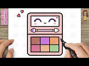 How to Draw a Cute Easy Makeup Kit for Kids Step by Step - Videos For Kids
