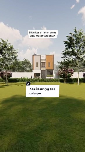 Desain Kost dengan Kafe yang Menarik dan Nyaman
