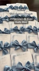 Dusty Blue Wedding Invitation: Vellum Paper & Satin Ribbon - Etsy
