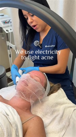 High frequency might look simple, but it’s powerful. This treatment uses a gentle electrical current to oxygenate the skin, target acne-causing bacteria, and support healing. It helps calm inflammation, reduce breakouts, and improve overall skin clarity without downtime. We often incorporate high frequency into facials when the goal is clearer, healthier, more balanced skin. It’s quick, effective, and one of those small additions that makes a noticeable difference. Want to experience high freque