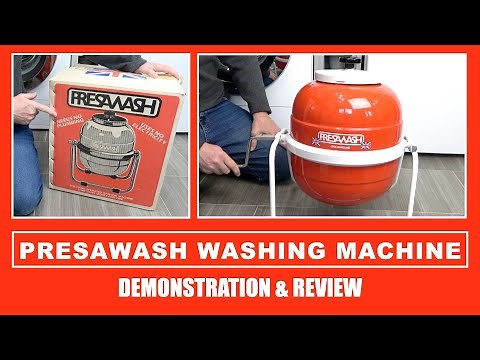 Presawash Off Grid Hand Powered Washing Machine Demonstration