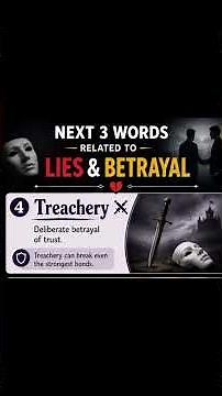 6 Powerful Words Related to Lies & Betrayal | Advanced English Vocabulary