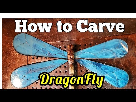Carving a dragonfly. For the challenge.