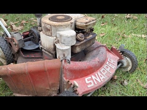 Vintage 1977 Snapper Electric start pushmower First Start