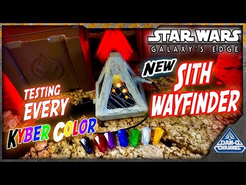 Testing EVERY Kyber Color on the NEW Sith Wayfinder from Galaxy's Edge