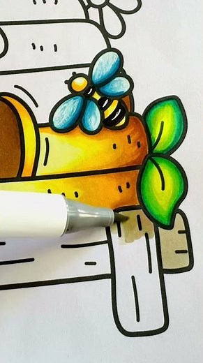 Cozy Spring coloring book by Coloring Book Cafe! #coloringbook #coloringadventure #art