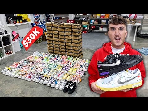 I Completed The Full Off-White 50/50 Dunk Collection! ALL 50 PAIRS