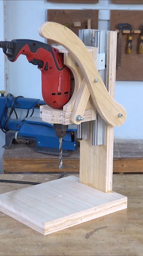 Making DIY Drill Press Stand Machine | Woodworking TV