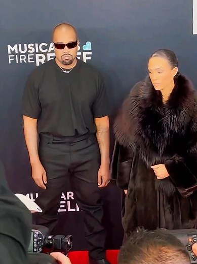Kanye West and Bianca Censori at the 2025 GRAMMYs