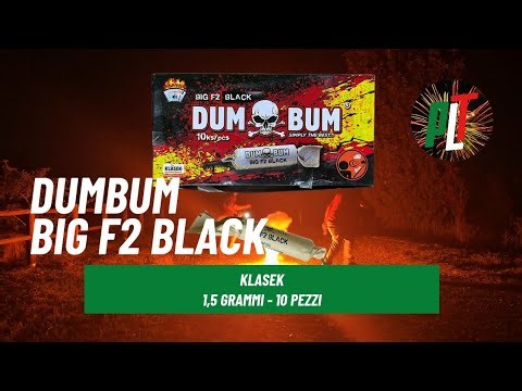 Test Petardo DUMBUM BIG F2 BLACK 10 pezzi di KLASEK