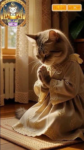Islamic Cat Crying in Prayer 😢🕌 | A Heart-Touching Dua for Forgiveness