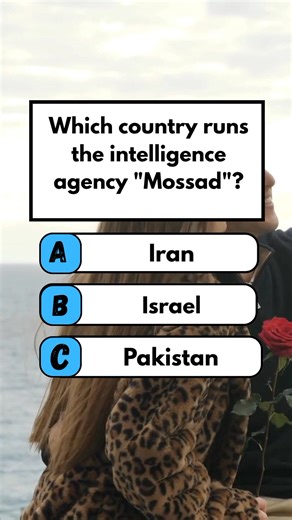 Which country runs the intelligence agency "Mossad"?#fun #quiz #puzzle #brainteasers #usa | Mind Fuel