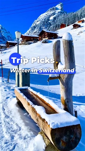 Trip.com on Instagram: "Switzerland is calling, and the views are unreal. 🏔️ The Swiss Alps in winter — crisp air, endless white, and total silence. Think morning coffee with a mountain view, cable car rides over frozen forests, and evenings by the fire. ❄️ 🤩Visit our bio for more travel inspirations and deals. 👍Follow us to get more travel inspirations @trip. Cr: syifa_in_switzerland #switzerland #switzerlandwonderland #visitSwitzerland #tripcom"