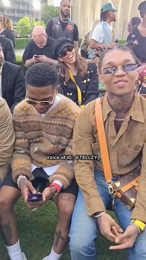 116K views · 2.8K reactions | Wizkid, Burnaboy, Rema, Adekunle Gold, Stormzy, Central Cee at the Louis Vuitton Fashion Show in Paris, France.  | Tellzy | Facebook