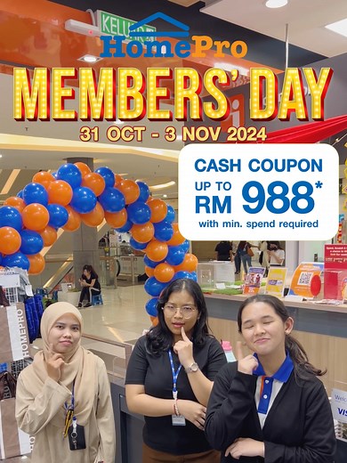 Diskaun dan Hadiah Menarik di HomePro!