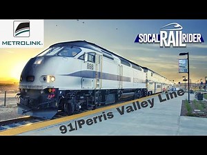 Metrolink - 91/Perris Valley Line || Evening Trains at Perris-South - SoCal Rail Rider