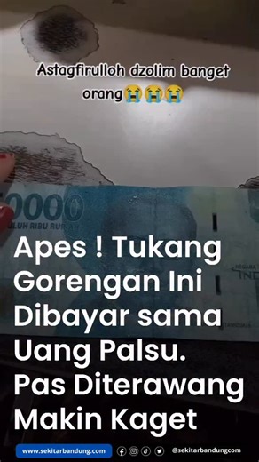 BANDUNG on Instagram: "gambar tokoh pahlawan naon eta ? 🙄 flashnews - Dalam video unggahan yang dibagikan pemilik akun ai.puspitaa merekam kejadian dimana dirinya dibayar menggunakan uang palsu pecahan 50ribuan. Ia menceritakan, awalmulanya, ada dua orang yang membeli gorengan daganganyya senilai 50ribu. Ia langsung melayani dua orang tersebut. Pembeli itu memberikan uang kertas lalu ia menyimpannya ke laci. Selang beberapa waktu kemudian, ia baru sadar jika uang kertas pecahan 50ribu itu jangg