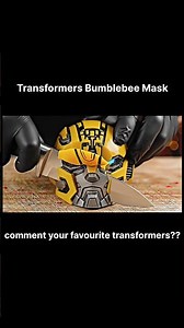 Cutting a Bumblebee Transformer Mask 🤖🐝 | Satisfying #asmr #foryou #diy #knife
