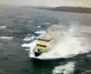 Manly Ferry punches through massive wave