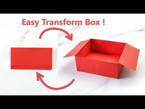 Easy Origami Transforming Box Tutorial | DIY Paper Box for Small Items