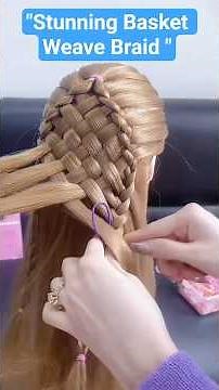 Stunning Basket Weave Braid Tutorial | Easy & Elegant Hairstyle #hairstyles #braided #shorts