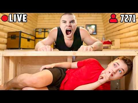 I Lived 100 Days Under a Streamer's House in Minecraft Live...