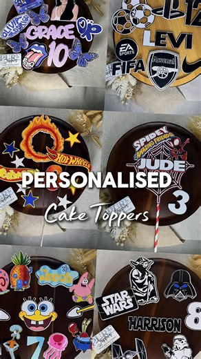 #CapCut 🎂✨ Looking for the perfect finishing touch for your celebration cake? We create fully personalised cake toppers in a wide range of themes and styles — perfect for kids and adults! From Fortnite, Hot Wheels, Star Wars, football themes, gaming, princesses, milestone birthdays and so much more… the list goes on! 🎮🚗⭐️ ✔ Custom name & age ✔ High quality finish ✔ Perfect for birthdays & special occasions ✔ Designed to stand out Make your cake unforgettable 🎉 Order yours now at 👉 www.puret