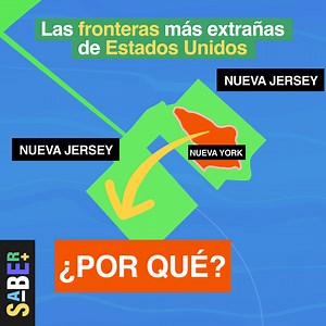 615K views · 8.2K reactions | Si ves el mapa de los 50 estados que componen a Estados Unidos, seguramente te llevarás más de una sorpresa: hay regiones rectangulares, otras circulares, uno que otro enclave… las curiosidades aparecen una tras otra.  Hoy, SABER + te trae tres insólitos ejemplos de fronteras, incluido uno que involucra a la mismísima Nueva York. Recuerda subscribirte a nuestro canal: https://bit.ly/yt-sabermas | Saber + | Facebook