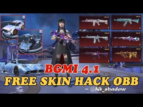 BGMI 4.1 FREE SKIN OBB FREE X SUIT FREE ALL GUNS VIP SKINS + SUPER CARSKINS FREE | 32+64BIT