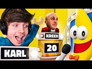 KreekCraft vs Karl Jacobs Roblox Brain Game