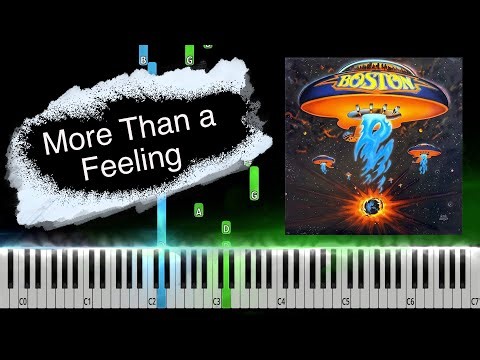Boston - More Than a Feeling Piano Tutorial