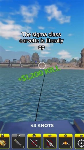 sigma class corvette war tycoon #gaming #wartycoon #roblox #ship #corvette #miltary