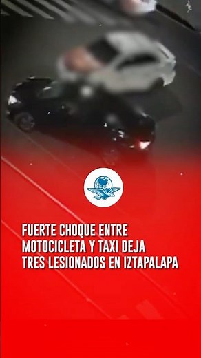 ¡Trágico accidente! Moto a exceso de velocidad deja tres heridos en Av. Tláhuac #shorts