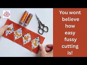 Easiest way to fussy cut with FPP. Make your diamond border quilt block shine!