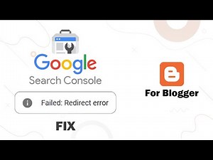 Fixing Blogger Redirect Error in Google Search Console | Blogger Tutorial 2025