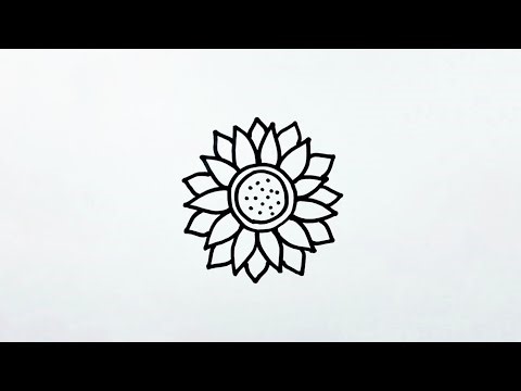 How to draw perfect SUNFLOWER 🌻 for kids