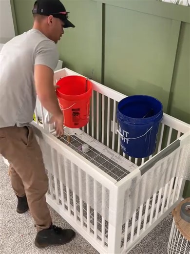 Creative Baby Crib Improvement with Buckets