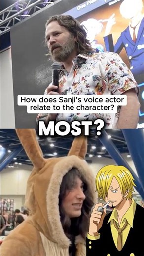 How does Sanji’s voice actor relate to the character?
