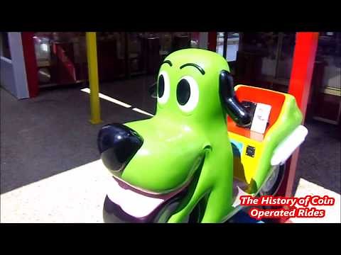 2000s Coin Operated Dog Kiddie Ride - Puppy Scooter