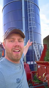 Filling our Harvestore Silo! #agriculture #farmer #newholland #familyfarm #tractor #farming #farm #silo | Silver Farms