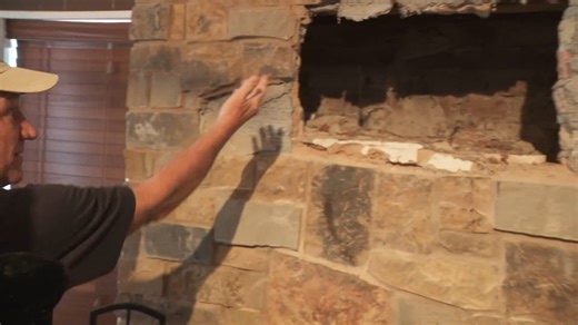 Houston homeowners discover a man stuck in their chimney