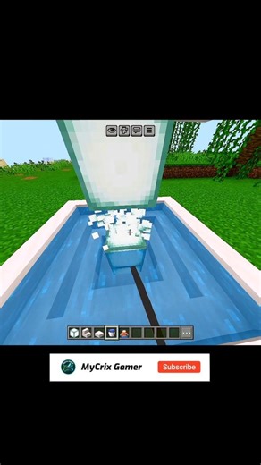 ⛲ BEAUTIFUL FOUNTAIN DESIGN IN MINECRAFT! #mycrixgamer #minecraft #fountain #aestheticminecraft #