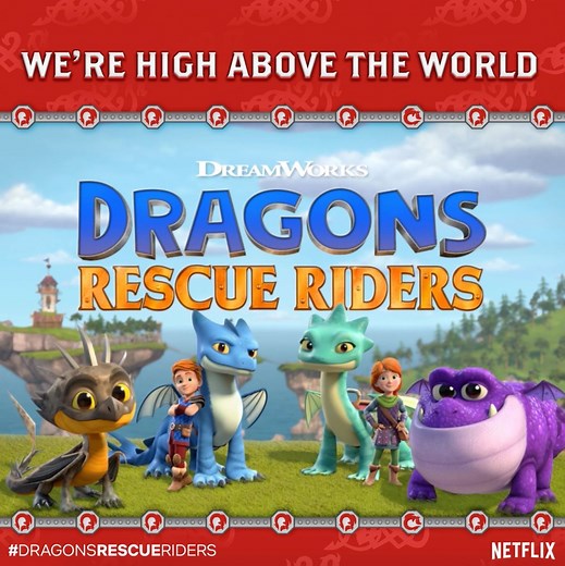 “We’re high above the 🌎!” LIKE if you love the #DragonsRescueRiders theme song! #DreamWorksJr | DreamWorks Jr.