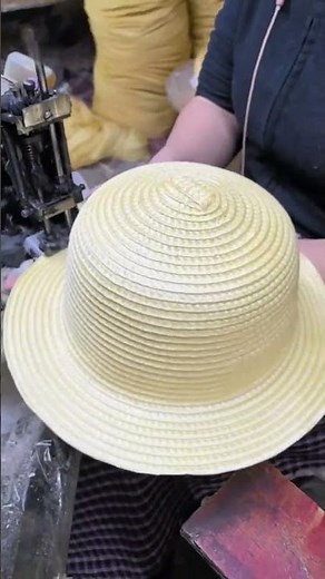 Wheat straw hat making process